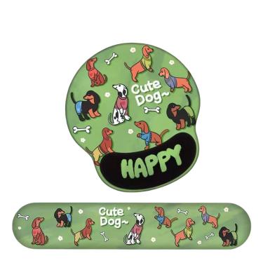 Imagem de Conjunto de descanso de pulso para mouse e teclado com design ergonômico