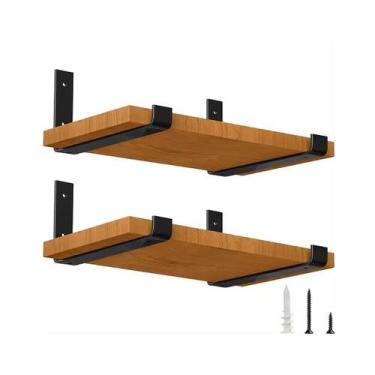 Imagem de 4pçs Mão Francesa Suporta 70kg O Par Suporte Flutuante 20cm - Facil Ne