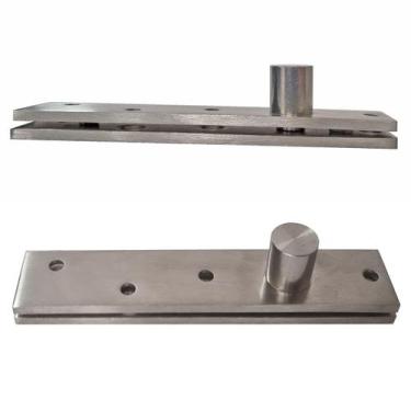Imagem de Dobradiça Pivô Pino Porta Pivotante 300 Kg 2pçs Aço Inox 304 - Facil N