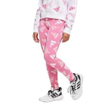 Imagem de Calça Legging Adidas Essentials Logo Celebration Infantil - Rosa 11-12-Unissex