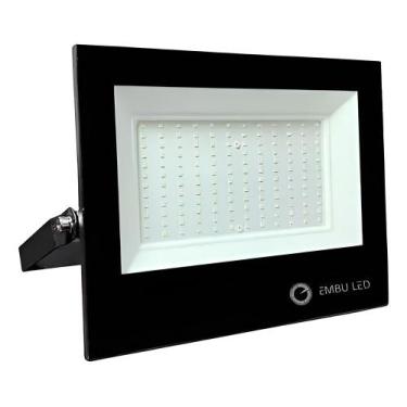 Imagem de Refletor Led Embuled 100w 6500k Alumínio Ip66 Mini Eco Bivolt, 110V/22