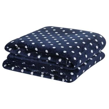 Imagem de Cobertor Manta Microfibra Casal Queen Petit Poa 2,20m X 2,40m Soft Vel