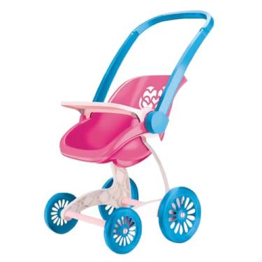 Imagem de Carrinho de Boneca Infantil 2 em 1 Confort Baby, Transforma em Bebê Conforto, Leve e Resistente, Para Crianças a Partir de 3 Anos