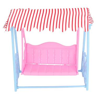 Imagem de TOPINCN Brinquedo Balanço Em Miniatura para Decoração de Cena de Jardim, Casa de Bonecas Portátil, Balanço Em Miniatura, Mini Cadeira de Balanço para Casa de Bonecas