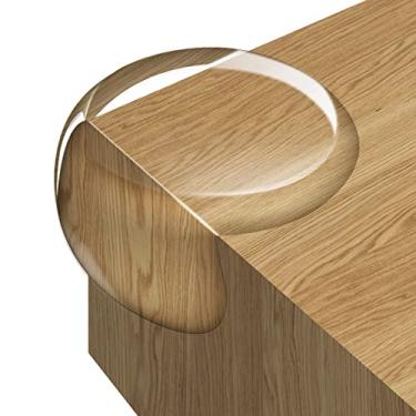 Imagem de Pacote com 8 protetores de canto, protetores de canto transparentes para móveis, protetores de borda para gavetas, mesas, armários