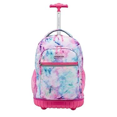 Imagem de Travelers Club Mochila com rodinhas de 45,72 cm com alças de ombro, Tingimento, 18-Inch, Mochila com rodinhas de 45,7 cm (18") com alças de ombro