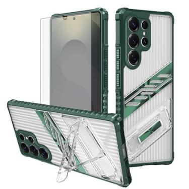 Imagem de Asuwish Capa de celular para Samsung Galaxy S25 Ultra 5G com protetor de tela de vidro temperado e suporte rígido resistente à prova de choque acessórios S25Ultra 25S S 25 25Ultra 6.9 2025 feminino