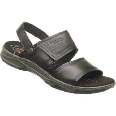 Imagem de Sandália Pegada Masc. Couro Anilina 132234-02-Masculino