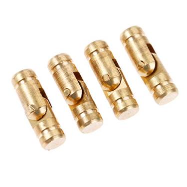 Imagem de 4 pcs de bronze de ouro puro cobre invisível Dobradiça de barril escondido para a caixa de jóias de vinho Cobertura escondida Dobradiça mecanismos finamente usinados YYDFPIIA (Color : 4Pcs 4x25mm)