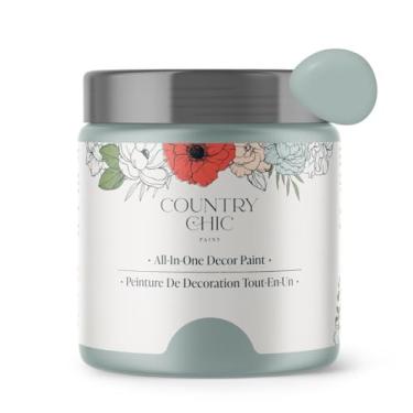 Imagem de Tinta de giz Country Chic All-in-One para móveis, armários, decoração de casa, ecológica, acabamento fosco, primer embutido e revestimento superior para madeira, metal - elegância (azul escuro) - 237