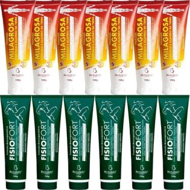 Imagem de Atacado 7 Pomada Milagrosa + 6 Pomada Massageadora Fisiofort - Bio Ins