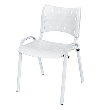 Imagem de Cadeira Iso Base Branco , Escritório Branco Kit 9 Un