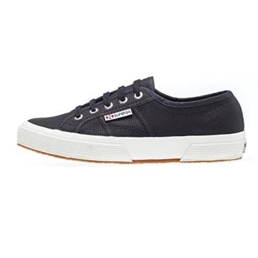 Imagem de Superga Tênis clássico unissex 2750 Cotu, Preto/Fwhite, 8.5 Women/7 Men