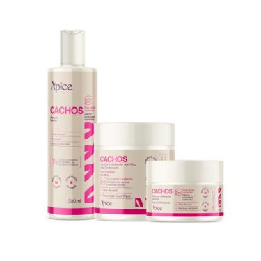 Imagem de Kit Shampoo, Máscara e Ativador Cachos Nova Fragrância - Apice