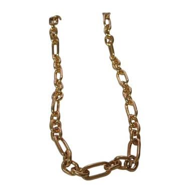 Imagem de Colar Correntaria Feminino Banhado em Ouro 18k, Acessório Elegante para Uso Diário