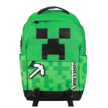 Imagem de Mochila Minecraft Creeper & Pickax Green 44,5 cm