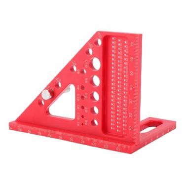 Imagem de Jiawu Régua de Medição de Vários ângulos 3D, Transferidor Quadrado para Carpintaria de 0-90 °, Ferramentas de Escrita de Furos de Alta Precisão, Régua Triangular de Layout