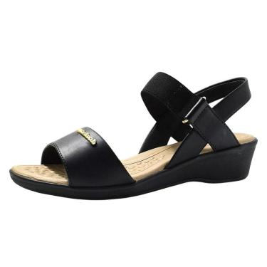 Imagem de Sandalia Feminina Anabela Baixa Moda Conforto Comfortflex