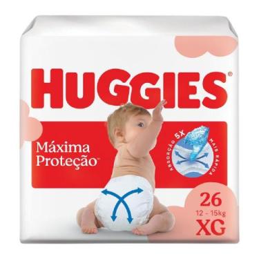 Imagem de Fralda Descartável Huggies Máxima Proteção XG 26 Unidades, XG, 26