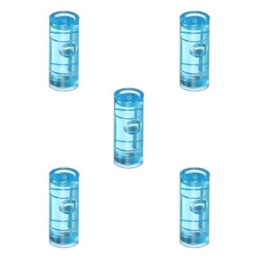 Imagem de PATIKIL 5 peças de nível de bolha redonda 15 x 6 mm mini circular Bullseye Spirit Levels ferramentas de layout para nivelar câmera tripé telescópio oficina toca-discos quadro de fotos, branco