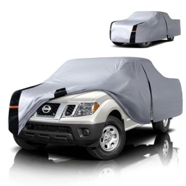 Imagem de Capa de caminhão Nissan Frontier multicamadas, ajuste personalizado Frontier 2021-2026 King/Crew Cab SB(4,6'-6,2') capa de carro impermeável para todos os climas, cobertura externa completa chuva