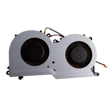 Imagem de Ventoinha para GPU de notebook para Eluktronics Eluktro PRO15SE, preta, nova (com tampa traseira)