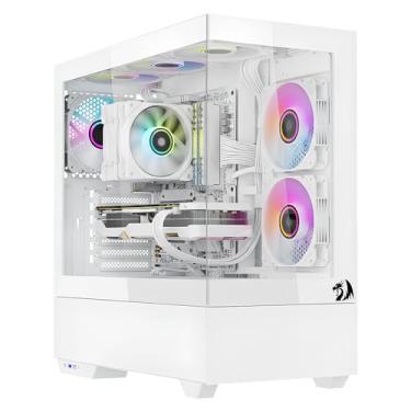 Imagem de Gabinete Gamer Redragon Reflect Pro Branco Sem Fans Mid Tower CA-607W
