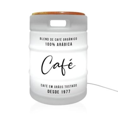 Imagem de Luminária Banco Barril de Café – Design Rústico e Funcional