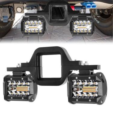 Imagem de Luzes reversas de backup LED Tow Hitch Pods BESTZHEYU 4" 60W