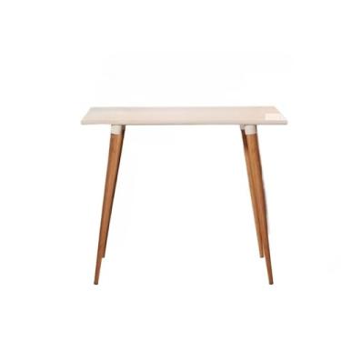Imagem de Escrivaninha Mesa Mesinha Para Computador Notebook Estudo Retrô Pés em Madeira escrivaninha retro(Off White)