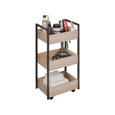 Imagem de Carrinho Multiuso Fruteira Laís - Ssx Multicoisas Freijó