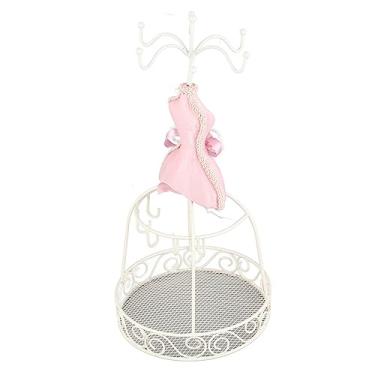 Imagem de Cryfokt Joias Expositor Elegante Manequim Sapatos de Salto Alto Brincos Colar Titular Organizador para Decoração de Casa (Estrutura de ferro multifuncional)