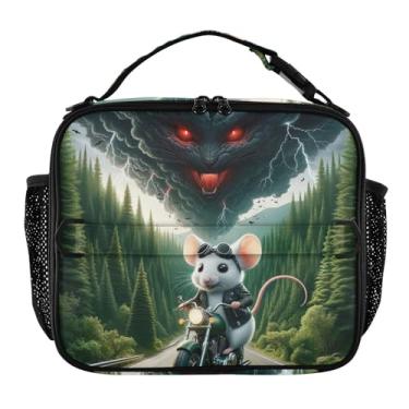 Imagem de Joisal Lancheira fofa com árvore verde, árvore verde, para mulheres, meninas, lancheira masculina e infantil, lancheira para trabalho, bolsa térmica portátil para meninos