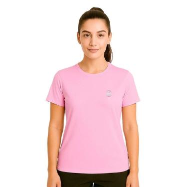 Imagem de Camisa Esporte Legal Baby Look Solutio UV45+ Feminina - Rosa Claro GG-Feminino