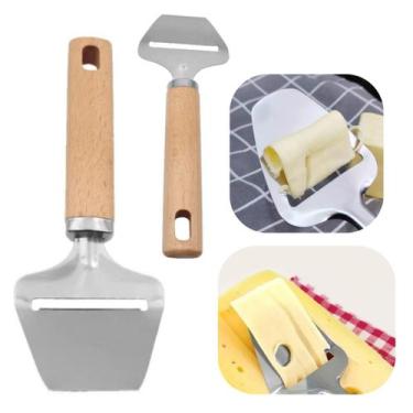 Imagem de Plaina Cortador de Queijo em Inox Cabo Madeira 20cm Linha Istambul Pre