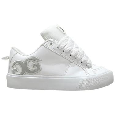 Imagem de Tenis Qix Double G Record B Sintético Original Retro Street, Branco, 4