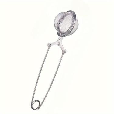 Imagem de Peneira de açúcar e farinha de aço inoxidável resistente - malha fina para assar, dispensador de pó sanitário para decoração de bolos, pastelaria, suprimentos de panificação (compatível com cobertura