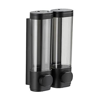 Imagem de 600mL Dispenser de Sabonete Manual Montado na Parede com Pressão para Líquido Louça Loção Shampoo Banho Design Trava à Prova Vazamento Câmara Transpar