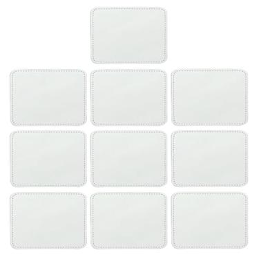 Imagem de 10 remendos de sublimação, tecido, remendos de ferro, 8 formas, reparo, bordado, sublimação, chapéu, bordado para bonés, roupas, sapatos, bolsas, mochilas, uniformes