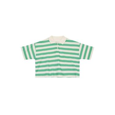 Imagem de Blusa polo infantil menina listrada Brandili