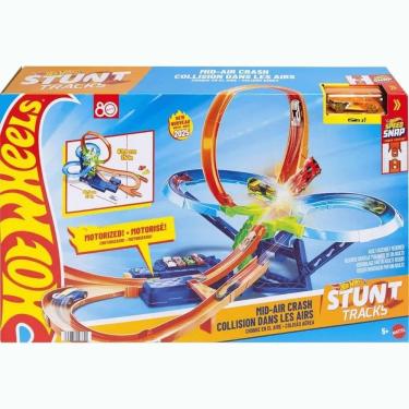 Imagem de Pista Hot Wheels Stunt Track Choque Multi-Aéreo Mattel JFD12