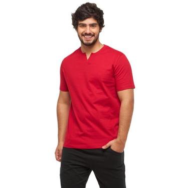 Imagem de Camiseta Basica Gola Portuguesa C3 - Wooks, Vermelho, GG