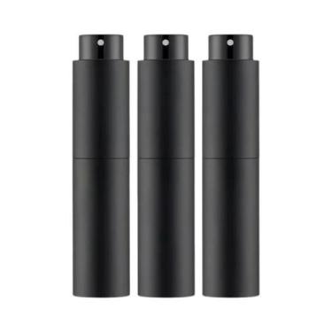 Imagem de Atomizador De Perfume De Viagem Preto 10ml Recarregável Frasco Mini Sp