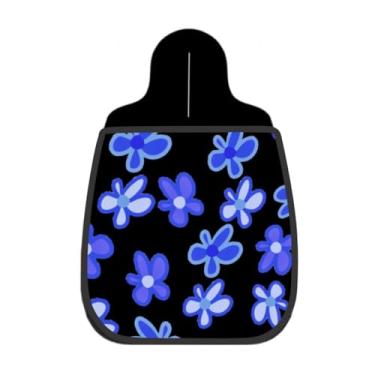 Imagem de Lixeira De Carro Organizador Lixinhocar Floral Azul e Roxo 23