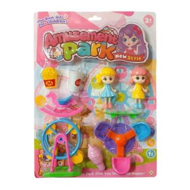 Imagem de Brinquedo Infantil Parque de Diversões 9 Peças Domni