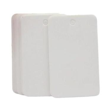 Imagem de Etiquetas De Presente De Papel Kraft Branco, 100 Peças, Etiquetas De E