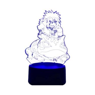 Imagem de Luz Noturna LED Naruto Uzumaki Kakashi Hatake Itachi Uchiha 3D Com 7/1