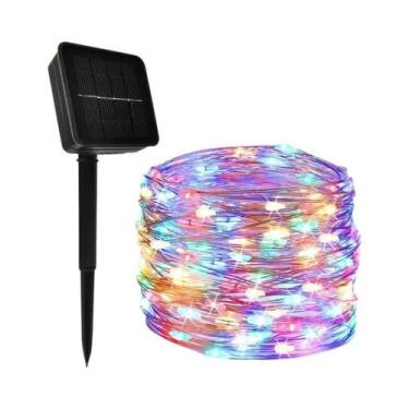 Imagem de Luzes De Fada LED Solares À Prova d'Água Para Exterior, 4 Peças, Cordã