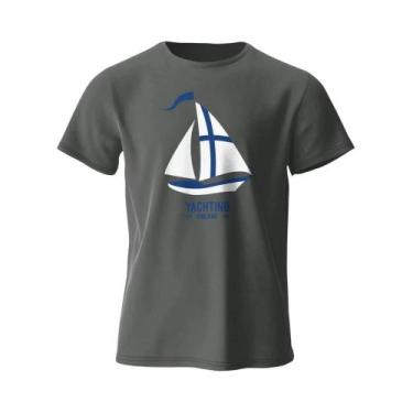 Imagem de Camiseta De Algodão Vintage Oversize Com Estampa Gráfica De Náutica Pa