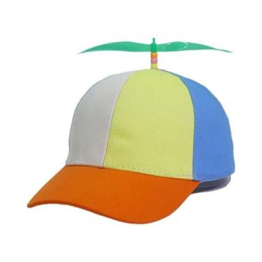 Imagem de Boné Snapback Com Hélice De Helicóptero E Libélula Arco-Íris, Boné Div